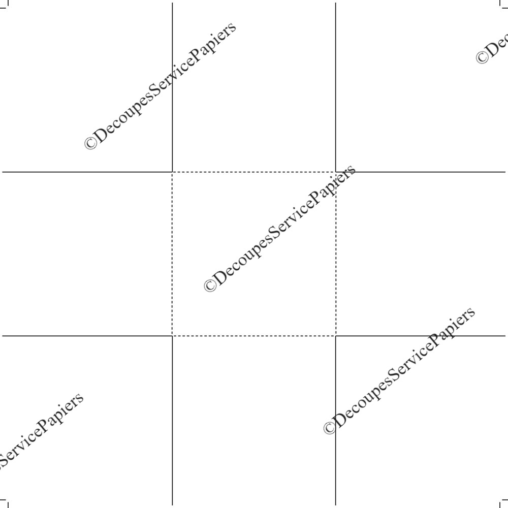 DÉPLIANT EN CROIX 4 volets F 150 X 150 O 450 X 450